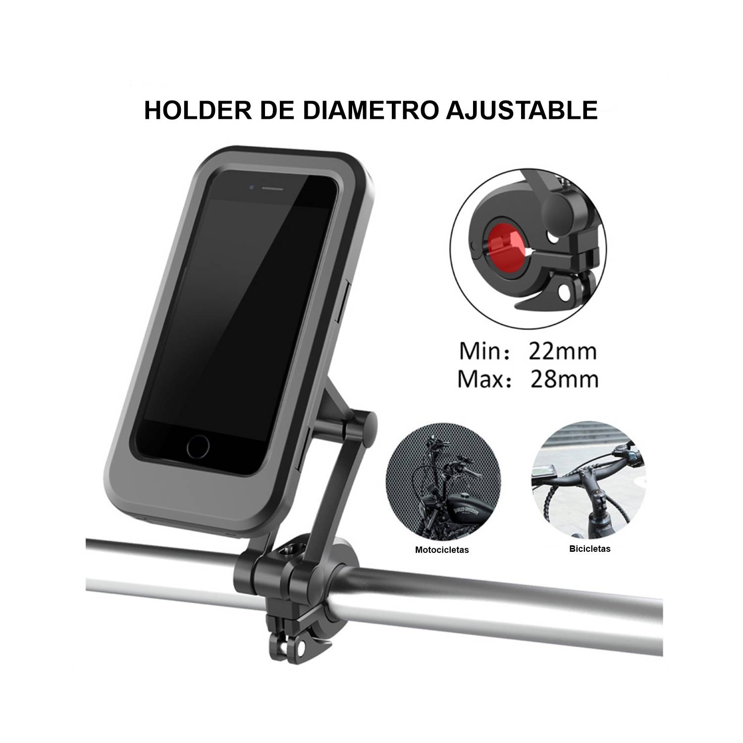 Soporte impermeable movil bici fashion